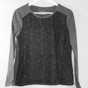 Talbots Black Lace Shirt